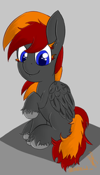Size: 712x1245 | Tagged: safe, artist:magical disaster, oc, oc only, pegasus, pony, blank flank, cute, looking at you, request, sketch