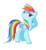 Size: 1024x1104 | Tagged: safe, artist:zenit007, rainbow dash, g4, bedroom eyes, female, hoof in mane, simple background, solo