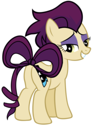 Size: 5889x8000 | Tagged: safe, artist:glessmlp, idw, high heel, earth pony, pony, g4, absurd resolution, butt, female, idw showified, mare, missing accessory, plot, simple background, solo, transparent background, vector