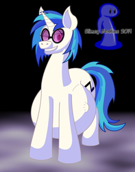 Size: 1500x1900 | Tagged: safe, artist:slimeyjenkins, dj pon-3, vinyl scratch, g4, belly, female, pregnant, solo