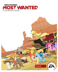 Size: 518x640 | Tagged: safe, artist:shadownewdash, applejack, fluttershy, pinkie pie, rainbow dash, twilight sparkle, g4, need for speed, need for speed: most wanted