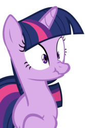 Size: 2962x4458 | Tagged: safe, artist:mmdfantage, twilight sparkle, pony, unicorn, g4, female, scrunchy face, simple background, solo, transparent background, unicorn twilight, vector