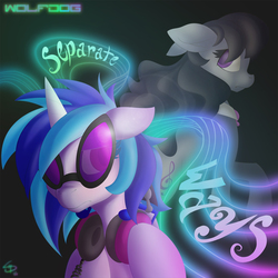 Size: 1500x1500 | Tagged: safe, artist:falleninthedark, dj pon-3, octavia melody, vinyl scratch, g4, cover art