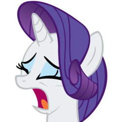 Size: 3000x3000 | Tagged: safe, artist:spokesthebrony, rarity, pony, unicorn, g4, .psd available, eyes closed, face, female, high res, open mouth, reaction image, simple background, solo, transparent background, vector, whining