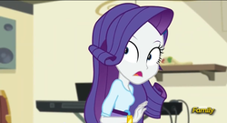 Size: 1301x705 | Tagged: safe, screencap, rarity, equestria girls, g4, my little pony equestria girls: rainbow rocks, caption, discovery family, discovery family logo, logo