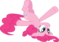 Size: 7998x5742 | Tagged: safe, artist:patec, pinkie pie, earth pony, pony, equestria girls, g4, my little pony equestria girls: rainbow rocks, absurd resolution, female, on back, simple background, solo, transparent background, vector