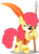 Size: 1595x2224 | Tagged: safe, artist:zacatron94, apple bloom, earth pony, pony, g4, barbarian, clothes, costume, face paint, female, filly, foal, halloween, halloween costume, hilarious in hindsight, holiday, nightmare night, nightmare night costume, predicted the show, simple background, solo, spear, transparent background, tribal, vector, warrior