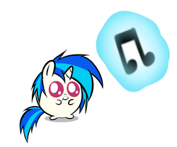 Size: 2105x1753 | Tagged: safe, artist:mishiti14, dj pon-3, vinyl scratch, g4, blob ponies, female, solo