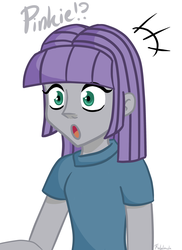 Size: 2550x3509 | Tagged: safe, artist:tralalayla, maud pie, human, equestria girls, g4, female, high res, open mouth, simple background, solo, white background