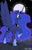 Size: 962x1495 | Tagged: safe, artist:atryl, artist:kirrol, princess luna, g4, female, moon, night, solo