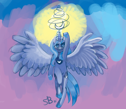 Size: 1081x936 | Tagged: safe, artist:sunshine-blitz, princess luna, g4, female, s1 luna, solo