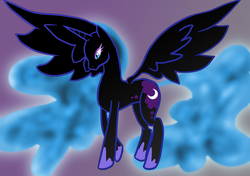 Size: 2480x1748 | Tagged: safe, artist:mythicalartist1027, nightmare moon, g4, female, solo