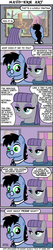 Size: 800x3750 | Tagged: safe, artist:tim-kangaroo, maud pie, oc, oc:tympany, earth pony, pony, g4, comic, female, goth, male, mare, obscure reference, play it again sam, salvador dalí, stallion, the persistence of memory, woody allen