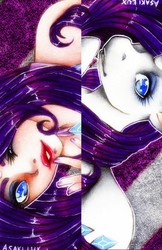 Size: 831x1280 | Tagged: safe, artist:asaki_lux, rarity, human, g4, human ponidox, humanized, nail polish