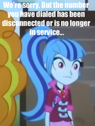 Size: 418x557 | Tagged: safe, artist:void heart, screencap, sonata dusk, equestria girls, g4, my little pony equestria girls: rainbow rocks, comedy, cute, funny, image macro, meme, starenata, the dazzlings, thousand yard stare