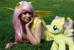 Size: 1024x702 | Tagged: safe, artist:bunnyr0se, fluttershy, human, g4, cosplay, irl, irl human, photo