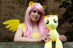 Size: 1024x683 | Tagged: safe, artist:bunnyr0se, fluttershy, human, g4, cosplay, irl, irl human, photo