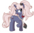 Size: 501x481 | Tagged: safe, crossover, danganronpa, junko enoshima, ponified