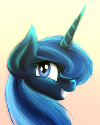 Size: 960x1200 | Tagged: safe, artist:lovelyneckbeard, princess luna, g4, female, portrait, smiling, solo