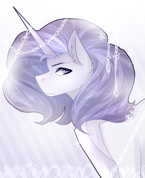 Size: 838x1025 | Tagged: safe, artist:cristate, rarity, crystal pony, pony, g4, female, solo