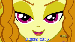 Size: 576x324 | Tagged: safe, screencap, adagio dazzle, aria blaze, sonata dusk, equestria girls, g4, my little pony equestria girls: rainbow rocks, animated, battle of the bands, discovery family, discovery family logo, female, subtitles, the dazzlings