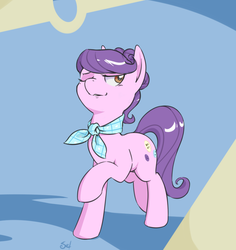 Size: 920x975 | Tagged: safe, artist:yeendip, suri polomare, earth pony, pony, g4, female, mare, raised hoof, solo