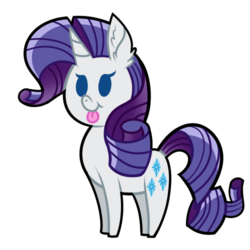 Size: 500x500 | Tagged: safe, artist:php92, rarity, pony, g4, :p, :t, ear fluff, female, silly, silly face, silly pony, simple background, smiling, solo, sticker, tongue out, transparent background, vector