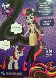 Size: 508x696 | Tagged: safe, octavia melody, equestria girls, g4, my little pony equestria girls: rainbow rocks, official, box art, doll, ponied up, rocktavia, self ponidox, thought bubble, why, ziggy stardust