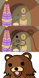 Size: 720x1440 | Tagged: safe, edit, edited screencap, screencap, g4, mmmystery on the friendship express, comic, donut, donutopia, meme, pareidolia, pedobear