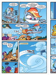 Size: 720x960 | Tagged: safe, artist:jay fosgitt, idw, rainbow dash, scootaloo, friends forever #11, g4, my little pony: friends forever, spoiler:comic, idw advertisement, preview