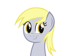Size: 2200x1650 | Tagged: safe, artist:kuren247, derpy hooves, pegasus, pony, g4, bust, female, mare, simple background, smiling, solo, transparent background, underp, vector