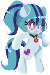 Size: 778x1170 | Tagged: safe, artist:snow angel, sonata dusk, pony, equestria girls, g4, my little pony equestria girls: rainbow rocks, bipedal, blushing, cute, equestria girls ponified, female, mare, open mouth, ponified, simple background, solo, sonatabetes, transparent background, vector