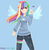 Size: 1000x1022 | Tagged: safe, artist:limegreen-tiger, rainbow dash, human, g4, female, humanized, nail polish, solo, winged humanization