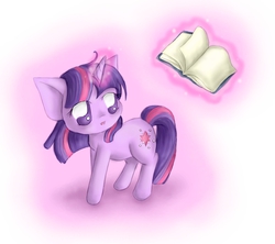 Size: 900x800 | Tagged: safe, artist:spectralpony, twilight sparkle, g4, book, chibi, female, solo