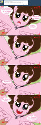 Size: 511x1562 | Tagged: safe, artist:shinta-girl, angel pony, ask a pony, afro, male, pennywise, solo, spanish, tumblr