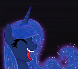 Size: 1016x904 | Tagged: safe, artist:thehappychangeling, princess luna, pony, g4, female, solo