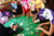 Size: 2166x1446 | Tagged: safe, applejack, fluttershy, pinkie pie, rainbow dash, rarity, twilight sparkle, g4, blackjack, cleavage, female, gambling, lowres