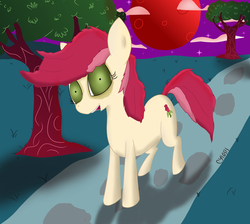 Size: 2092x1872 | Tagged: safe, artist:cylosis, roseluck, earth pony, pony, zombie, g4, female, mare, solo