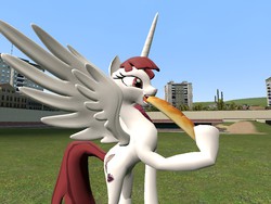 Size: 1024x768 | Tagged: safe, oc, oc only, oc:fausticorn, 3d, bread fetish, gmod, gmod fausticorn, sandwich