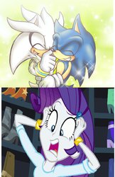 Size: 720x1110 | Tagged: safe, rarity, equestria girls, g4, copy and paste, crossover, gay, male, silver the hedgehog, sonic the hedgehog, sonic the hedgehog (series), wtf