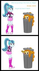 Size: 800x1431 | Tagged: safe, adagio dazzle, sonata dusk, equestria girls, g4, my little pony equestria girls: rainbow rocks, comic, everything went better than expected, garbagio, sonataco, taco, that girl sure loves tacos, that siren sure does love tacos, trash can