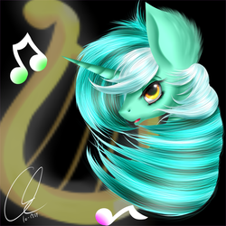 Size: 4320x4320 | Tagged: safe, artist:crazyaniknowit, lyra heartstrings, pony, g4, absurd resolution, female, solo