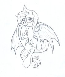 Size: 1024x1215 | Tagged: safe, artist:cyanyeh, fluttershy, bat pony, pony, g4, fangs, flutterbat, halloween, nightmare night