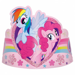 Size: 1000x1000 | Tagged: safe, pinkie pie, rainbow dash, rarity, g4, official, eye contact, flower, flying, glitter, grin, happy, hat, heart, party hat, stars, stock vector