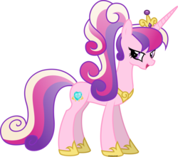 Size: 5000x4419 | Tagged: safe, artist:ex-machinart, princess cadance, g4, absurd resolution, alternate hairstyle, female, high ponytail, long hair, ponytail, simple background, solo, transparent background, vector