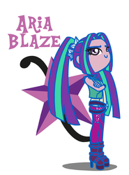 Size: 1126x1522 | Tagged: safe, artist:flutterluv, aria blaze, equestria girls, g4, my little pony equestria girls: rainbow rocks, cutie mark, female, solo