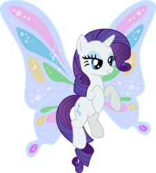 Size: 4528x5000 | Tagged: safe, artist:shadowglider2236, rarity, pony, unicorn, g4, sonic rainboom (episode), absurd resolution, artificial wings, augmented, female, glimmer wings, magic, magic wings, mare, simple background, smiling, solo, transparent background, vector, wings
