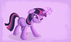 Size: 821x486 | Tagged: safe, artist:ridd sorensen, artist:riddsorensen, twilight sparkle, g4, female, magic, solo