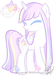 Size: 1024x1452 | Tagged: safe, artist:lunarahartistry, oc, oc only, oc:swfit wishes, pony, unicorn, eyes closed, solo