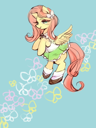 Size: 480x640 | Tagged: safe, artist:wan, fluttershy, g4, clothes, female, solo